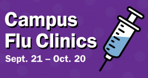 Campus Flu Clinics graphic