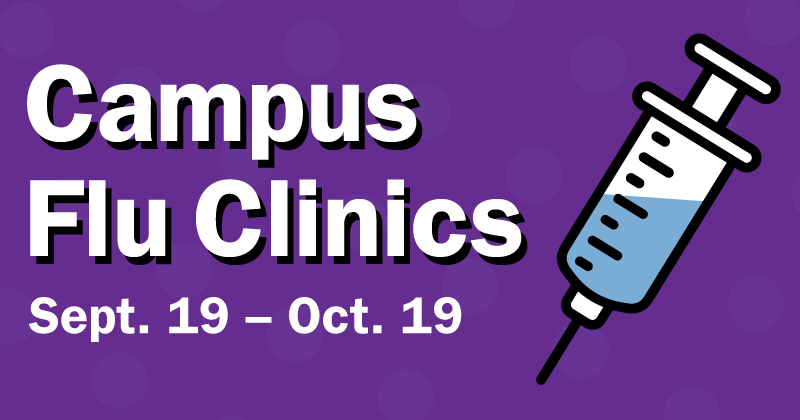 Campus Flu Clinics graphic