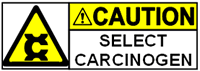 Carcinogen Vessel Label