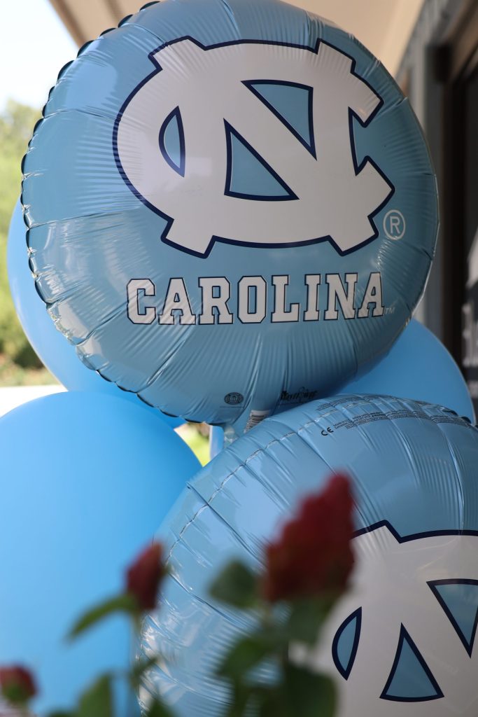 Carolina blue balloons